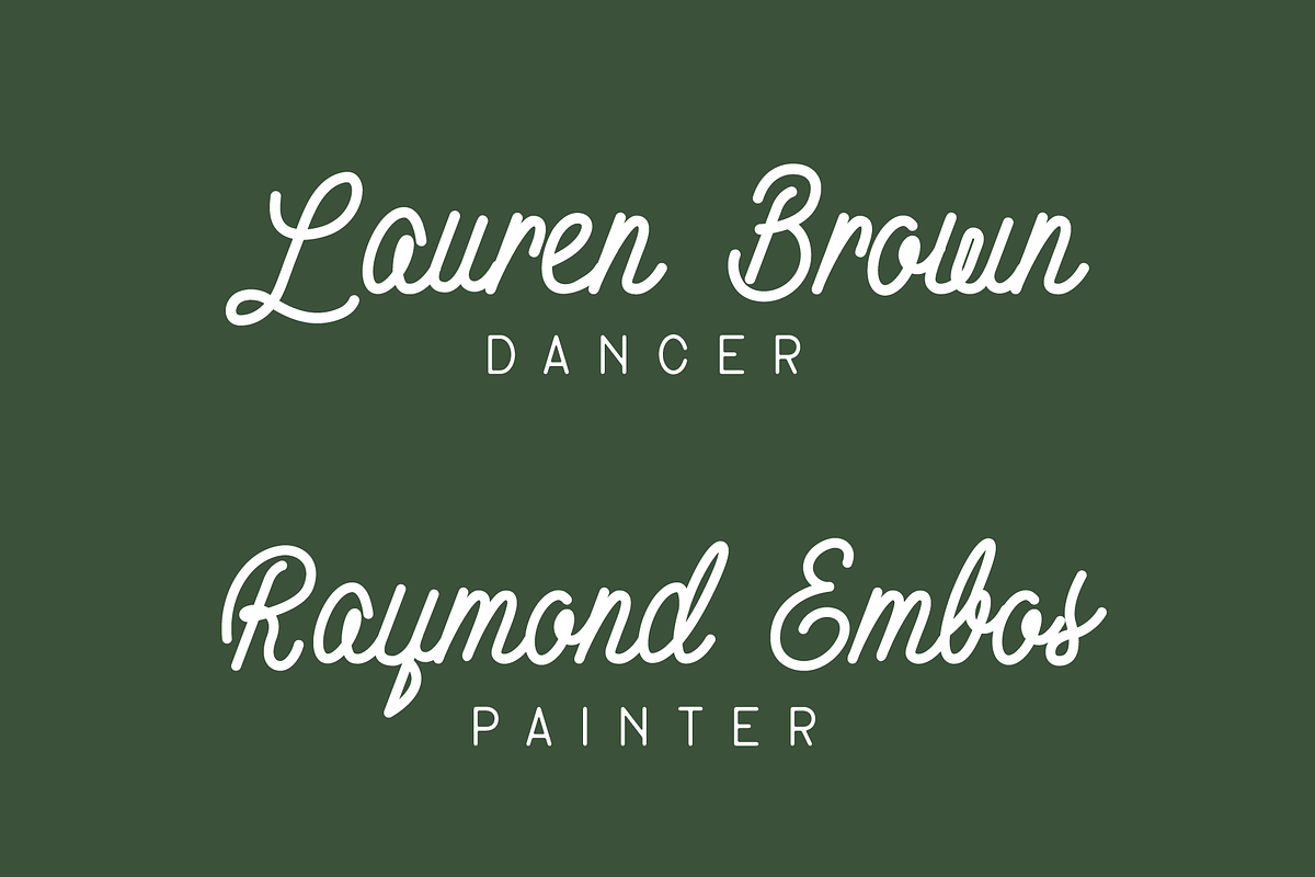 Open Springs - Font Trio, a Script Font by The Forge Type Co (Photo 12 of 16)