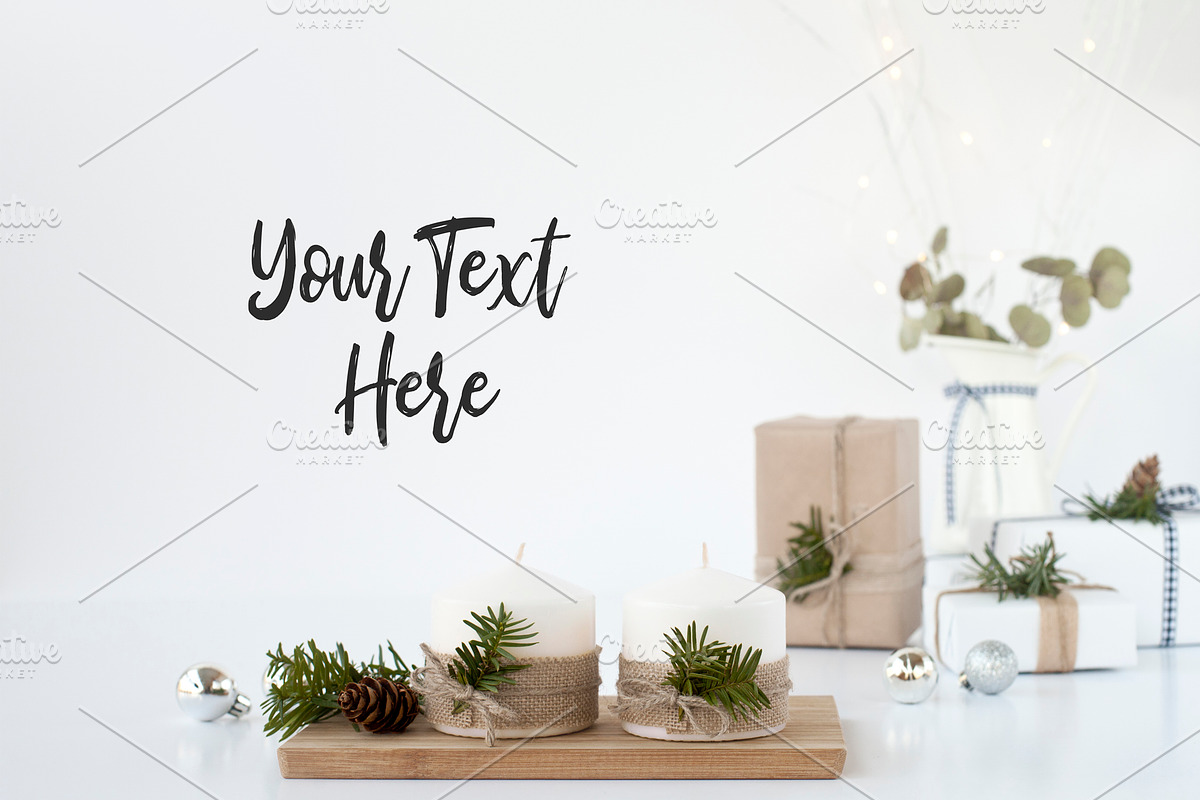 Christmas Scandinavian Mockup Bundle, a Print Template by Yuri-U (Photo 22 of 32)