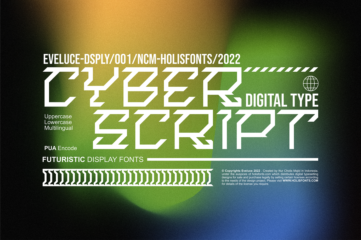 Eveluce Futuristic Font, a Symbol Font by 24Design Studios (Photo 3 of 3)