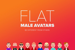 Flat Male Avatars