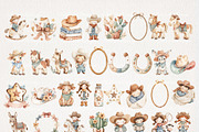 Western Nursery Clipart 64 PNG 5 JPG, a Decorative Illustration by EleSArtDesign (Thumbnail 3 of 6)