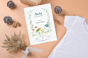 2 Canva Baby Shower Invitation, a Card Template by The Dark Matter Art (Thumbnail 6 of 7)