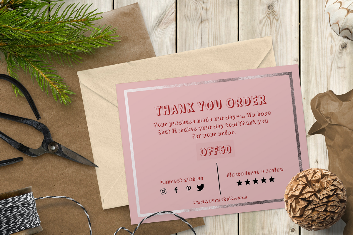 Thank You Order Card | Canva, a Card Template by tahananeart (Photo 5 of 7)