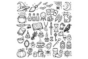 Magical Doodle Elements and Potions, an Object Illustration by Voodz_shop (Thumbnail 1 of 3)