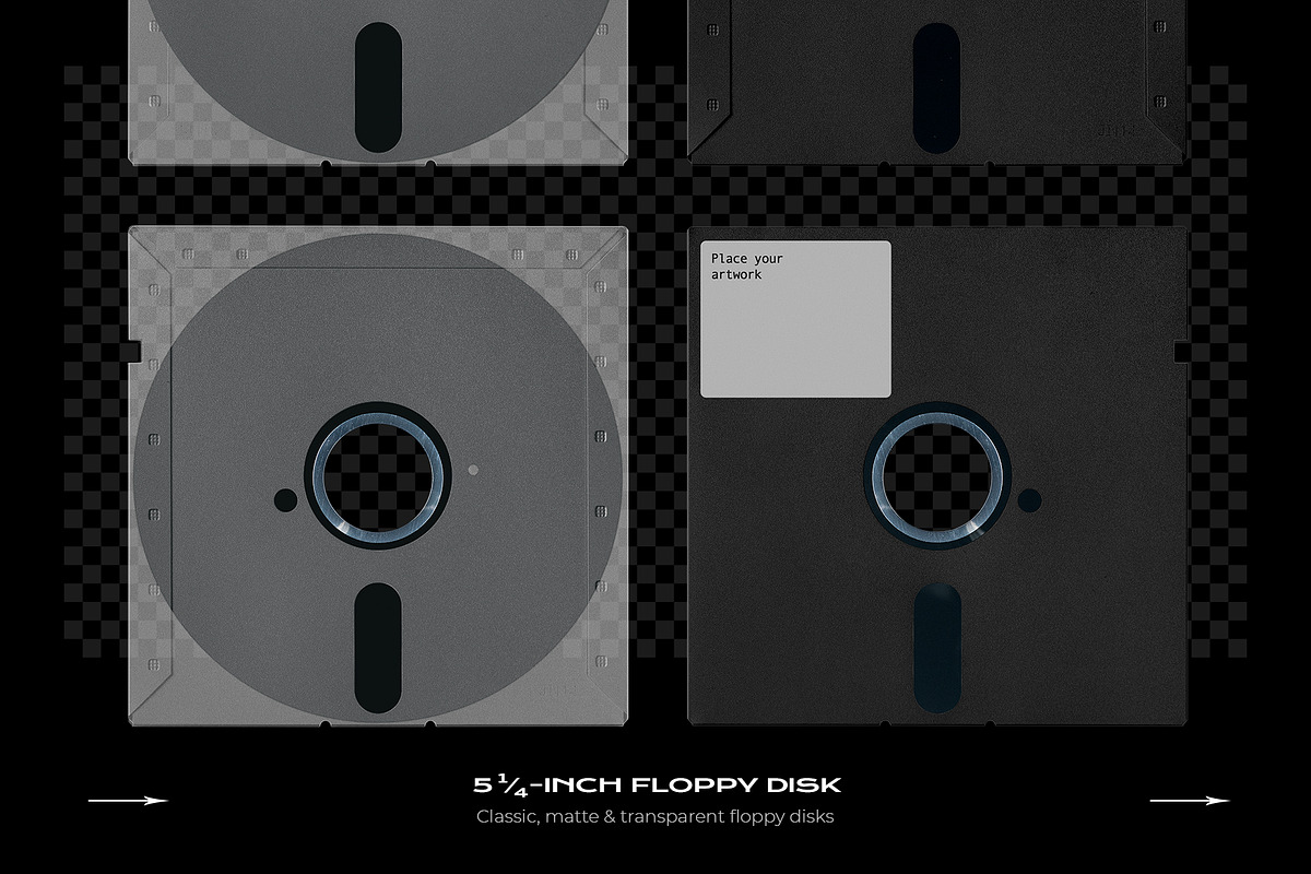 Floppy Disk Mockup Template Bundle, a Product Mockup by PrintPixel (Photo 4 of 28)