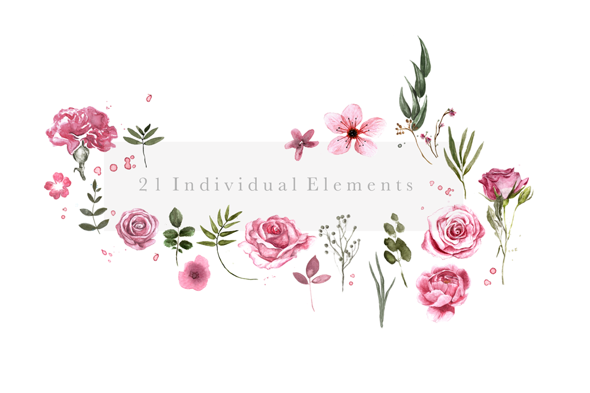 Pretty in Pink - Watercolour Florals, an Illustration by Sammy's Illustration (Photo 2 of 4)