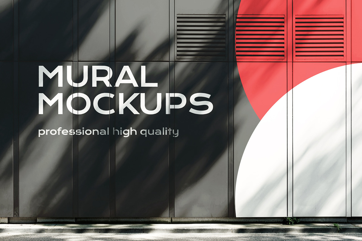 Street mural mockup bundle outdoor, an Advertising Mockup by FoundImages (Photo 10 of 42)
