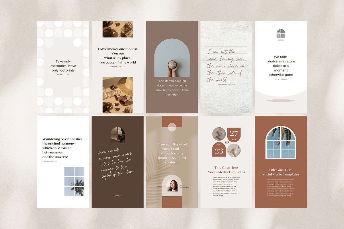 Instagram Story Templates Canva, a Social Media Template by Keikoya (Photo 3 of 16)