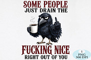 Grumpy Raven PNG, a Seasonal Illustration by Daily.Designs (Thumbnail 1 of 5)