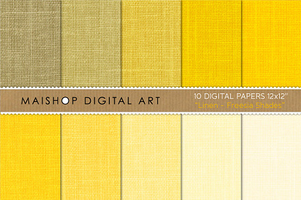 Digital Paper Set Linen Freesia, a Texture Graphic by Maishop