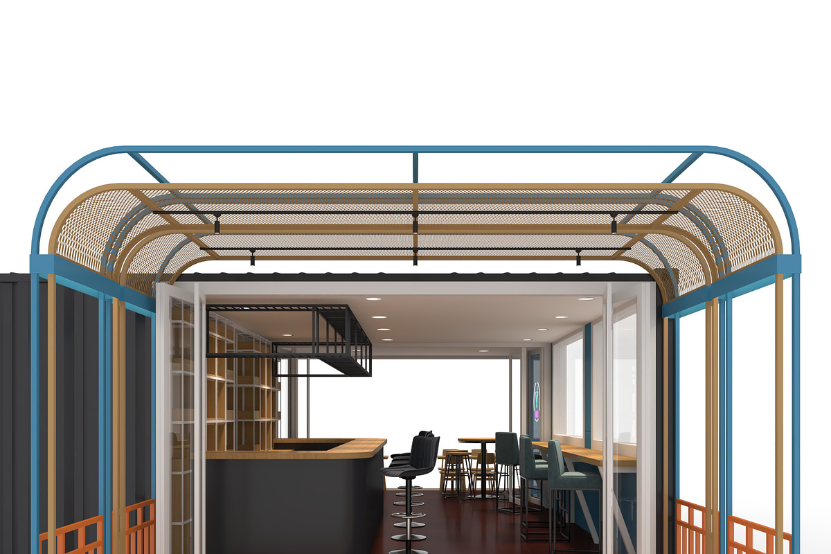 3D Model Container Bar 2, an Architecture 3D Model by SR 3D Visual (Photo 9 of 24)