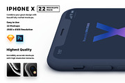 22 iPhone X Mockups, a Graphic by Mockup Store (Thumbnail 4 of 6)