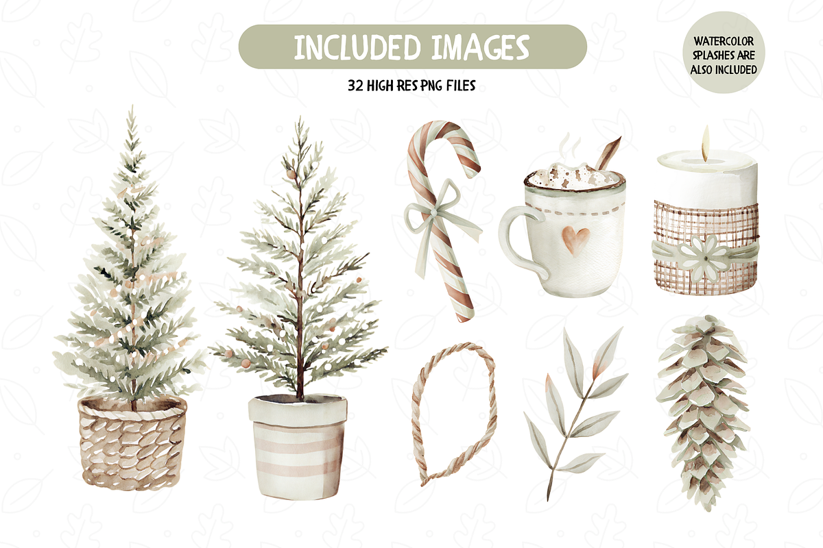 Neutral Winter Clipart Collection, an Illustration by TatiMockup (Photo 4 of 5)