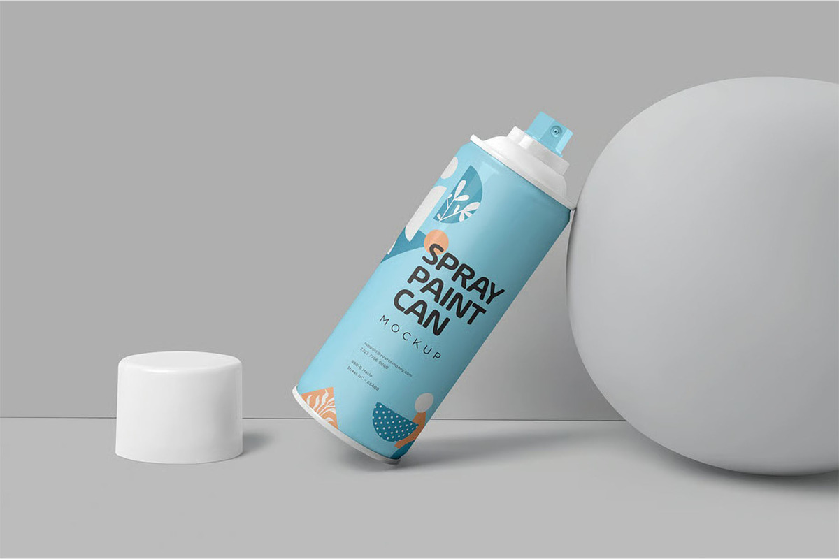 Spray Paint Can Mockups, a Product Mockup by megostudi0 (Photo 6 of 6)