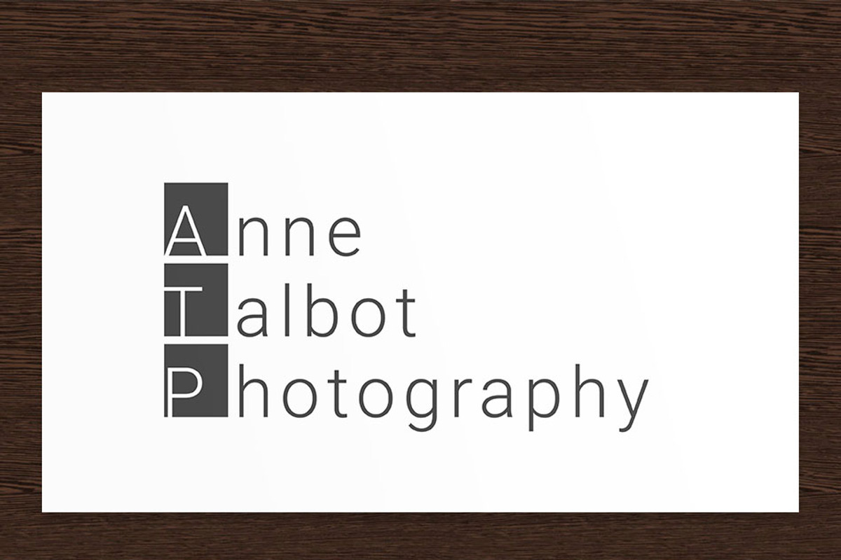 Anne Talbot Photography Logo - PSD, a Branding & Logo Template by Studio 365 Designs