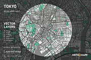 Tokyo Map – Regular / Mint, an Illustration by MetroMaps (Thumbnail 1 of 3)