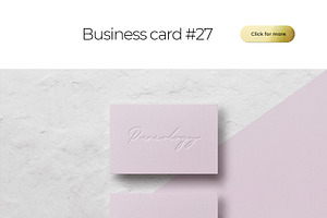 Business Card Bundle Template Mockup