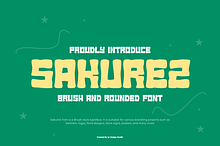Sakurez - Round Brush Font