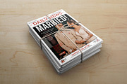 Wedding Newspaper Template, a Flyer Template by retrographix (Thumbnail 2 of 5)