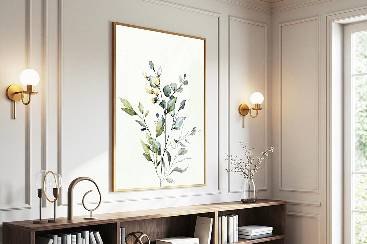 Eucalyptus Wall Decor, a Decorative Illustration by DesignDevisers (Photo 5 of 6)