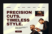 Figma Barbershop Landing Page, a Landing Page Template by Musara (Thumbnail 3 of 6)