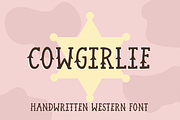 Cowgirlie Handwritten Western Font, a Slab Serif Font by Kellie Jayne Studio (Thumbnail 1 of 7)