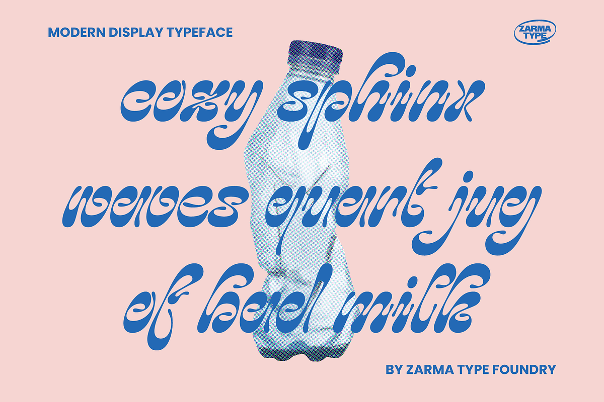 Amiza - Psychedelic Font, a Sans Serif Font by Zarma Type (Photo 6 of 14)