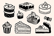 CAFE DOODLES | Graphic collection, a Food Illustration by katieromanoff_art (Thumbnail 9 of 12)