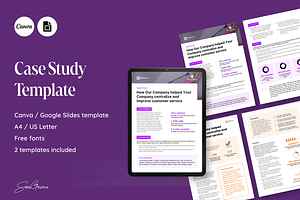 Corporate Case Study, a Marketing Template by SonaGeciova