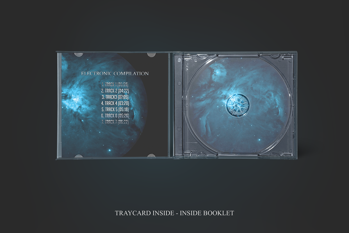 Galaxy CD Cover Artwork Template #1, a Marketing Template by Kolosjoki (Photo 4 of 7)
