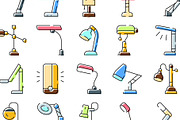 Different types of desk table lamps, an Object Graphic by pikepicture (Thumbnail 3 of 3)