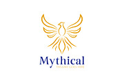 Mythical Phoenix Golden Logo Rebirth, a Branding & Logo Template by Signatoro (Thumbnail 1 of 3)