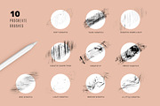 Scratch Procreate Brushes, a Brush Add-On by Faber Co. (Thumbnail 2 of 5)