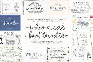 Whimsical Script Font Bundle