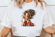 Quirky Girl Clipart Christmas Clipar, an Illustration by Libby Wishes (Thumbnail 6 of 8)