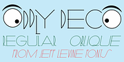 Oddly Deco JNL, a Font by Jeff Levine Fonts (Thumbnail 1 of 5)