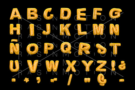 Inflatable Text Alphabet language