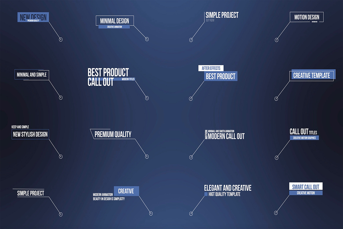 Call out After Effects, a Marketing Template by Naltik (Photo 1 of 2)