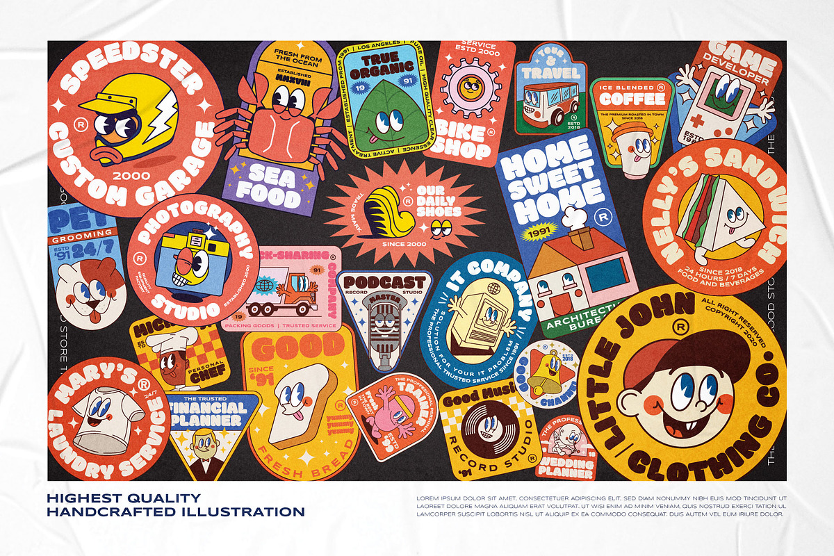 Illustration Logo Badges Bundle, a Branding & Logo Template by The Good Store (Photo 10 of 10)