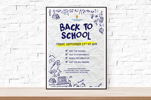 Back to School Event Flyer Template