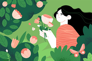 Nature And Lifestyle Illustrations