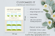 Guest attire Dresscode card template, a Card Template by EvaTemplates (Thumbnail 4 of 4)