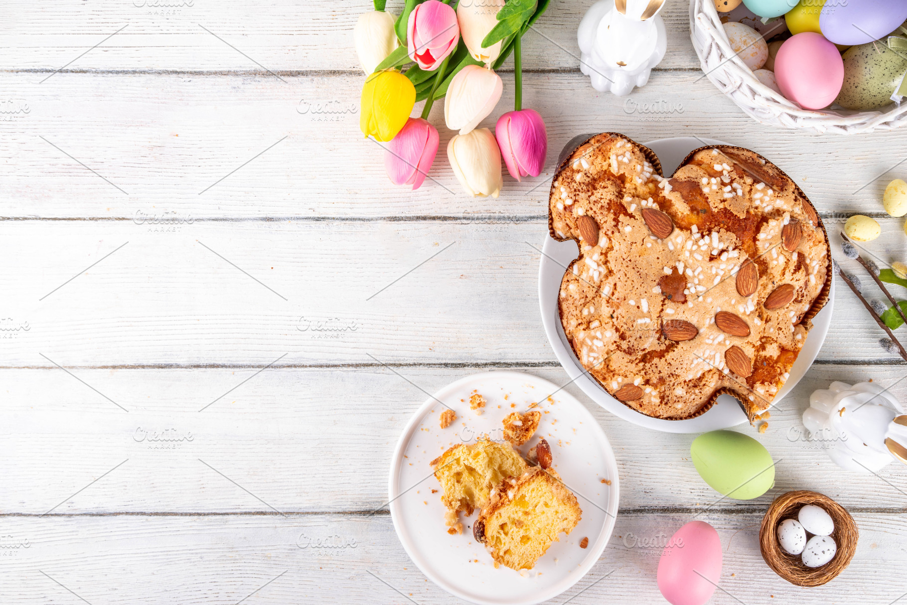 Easter Colomba Cake, Colomba di Pasqua, sweet sugared dove-shape, a Holiday Photo by Rimma