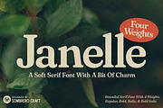 Janelle | Soft Serif Font, a Serif Font by Sombrero Craft (Thumbnail 1 of 13)
