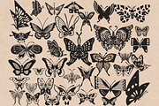 Butterfly Stamps for Procreate, a Brush Add-On by TheWhiteCatLab (Thumbnail 3 of 8)