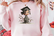Graduation Kids Clipart PNG, a Seasonal Illustration by CreationArt (Thumbnail 4 of 5)