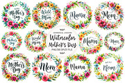 Mother's Day Floral Bouquets Clipart, an Illustration by OK Design (Thumbnail 1 of 5)