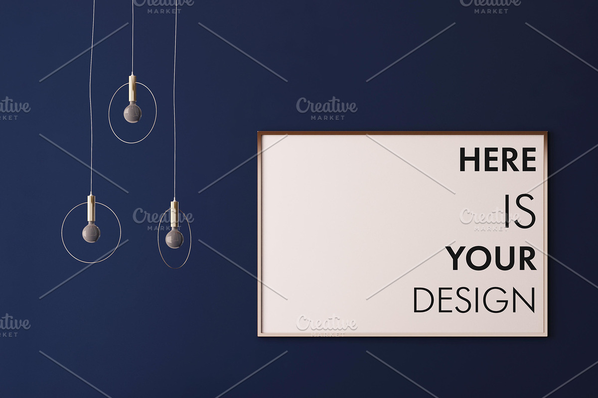 Mockup poster with a dining table, a Print Template by FilL239 (Photo 8 of 18)