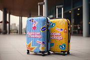 Suitcase Mockup Set, a Mockup by ArtDom (Thumbnail 4 of 5)