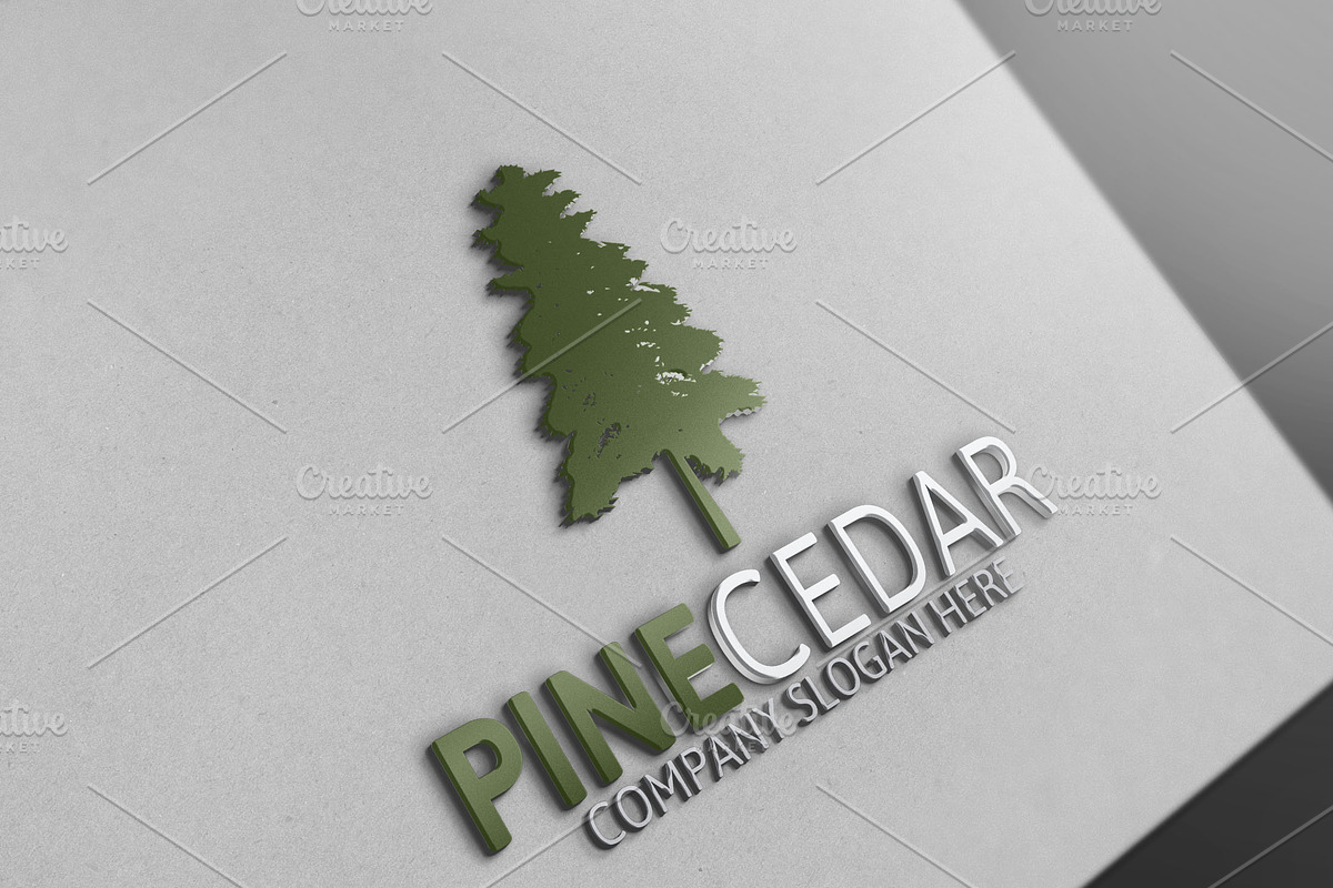 Pine Cedar Tree Logo 10 % discount, a Branding & Logo Template by Josuf Media (Photo 1 of 6)